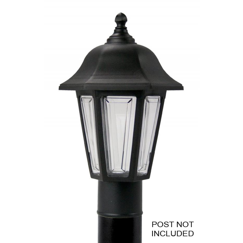 Wave Lighting 230TC-LR12C-BK LED Marlex Brentwood Post Light in Black